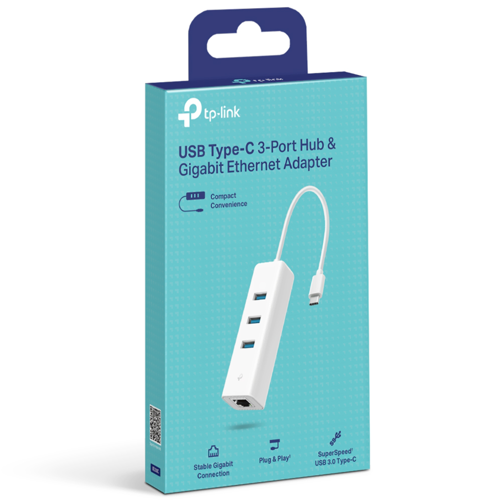 Comprar Hub USB-C Tp-Link UE330C Ethernet Gigabit 4 Portas / 3 USB 3.0 / 1 RJ-45 em São José dos Pinhais