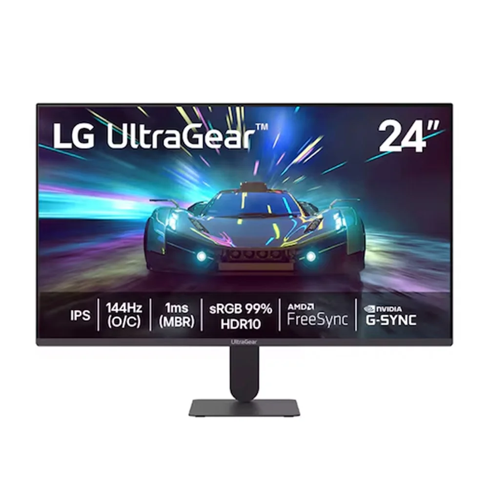 Comprar Monitor Gamer LG UltraGear 24, Full HD, 144Hz, 1ms, IPS, G-Sync, FreeSync, HDR10, Preto - 24G411A-B em São José dos Pinhais
