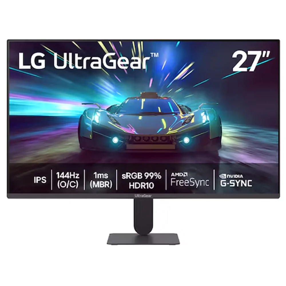 Monitor Gamer LG UltraGear 27, Full HD, 144Hz, 1ms, IPS, G-Sync, FreeSync, HDR10, Preto - 27G411A-B