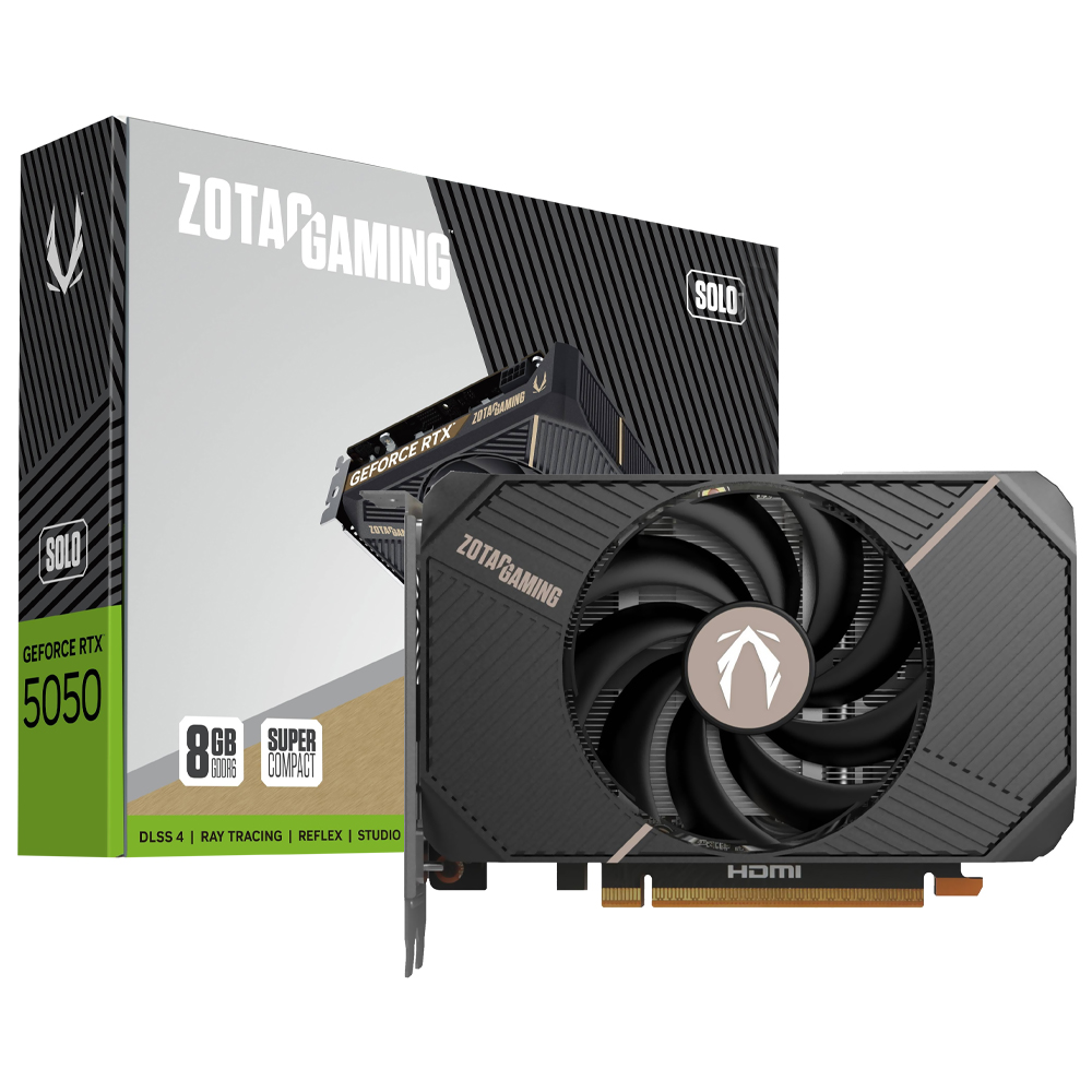 Comprar Placa de Vídeo Zotac Solo Gaming 8GB GeForce RTX5050 GDDR6 - ZT-B50500G-10L em São José dos Pinhais