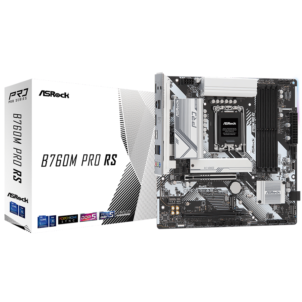 Comprar Placa Mãe ASRock B760M Pro RS Socket LGA 1700 / DDR5 em São José dos Pinhais