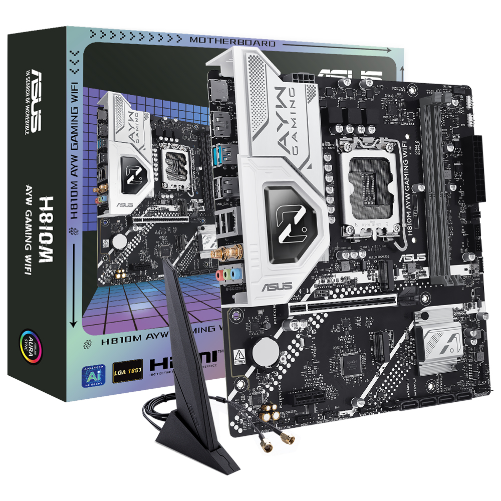 Comprar Placa Mãe ASUS H810M-AYW Gaming Wi-Fi Socket LGA 1851 / DDR5 em São José dos Pinhais