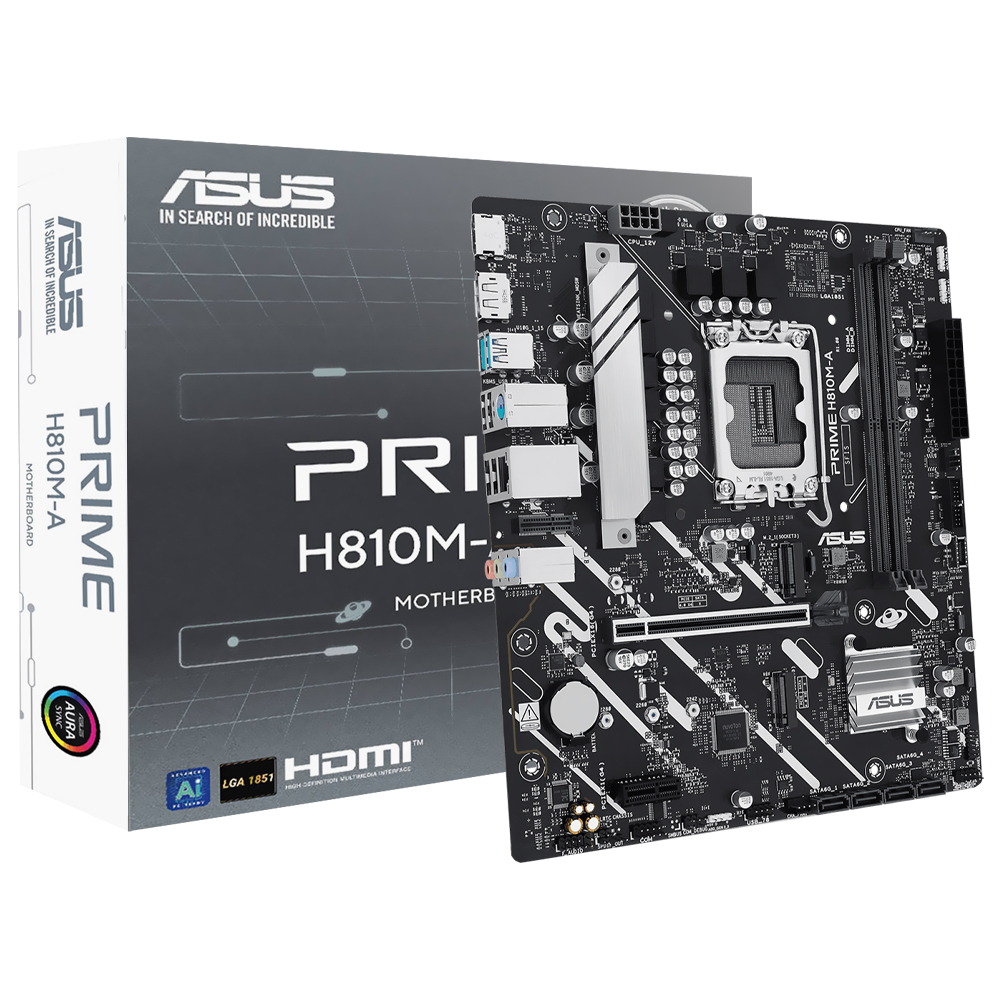 Comprar Placa Mãe ASUS Prime H810M-A Socket LGA 1851 / DDR5 em São José dos Pinhais