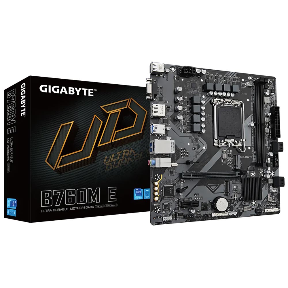Comprar Placa Mãe Gigabyte B760M E Socket LGA 1700 / VGA / DDR5 em São José dos Pinhais