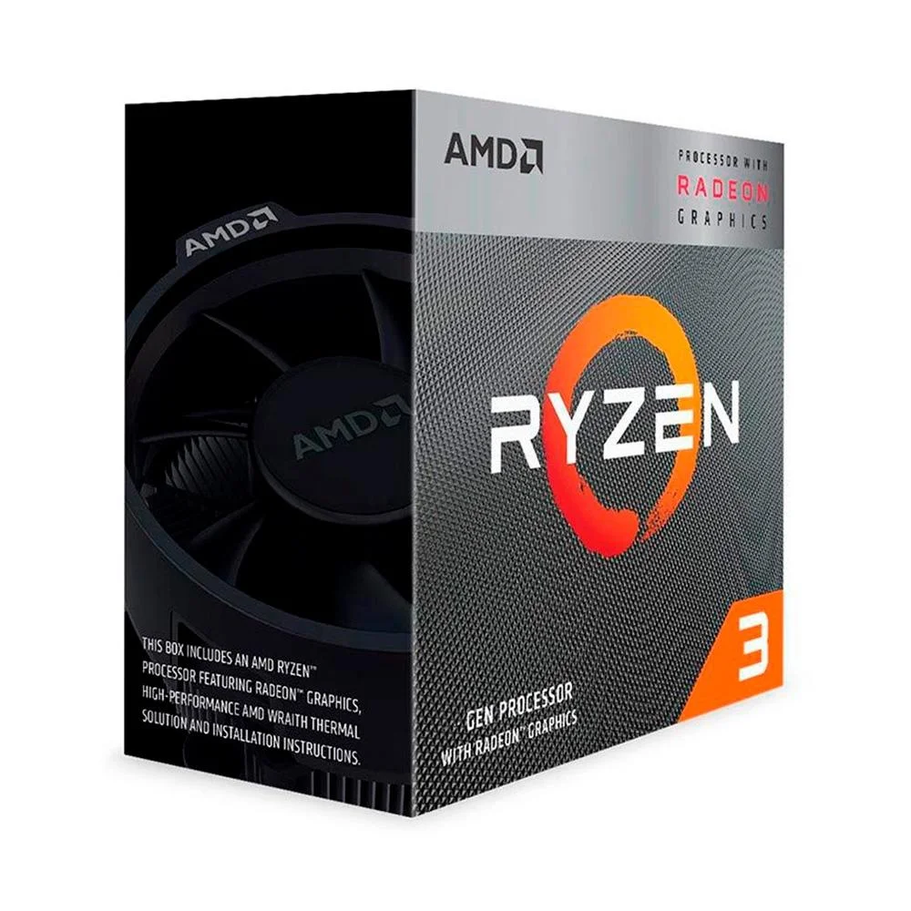 Processador AMD Ryzen 3 3200G, 3.6GHz (4GHz Max Turbo), Cache 4MB, Quad Core, 4 Threads, AM4 - YD3200C5FHBOX