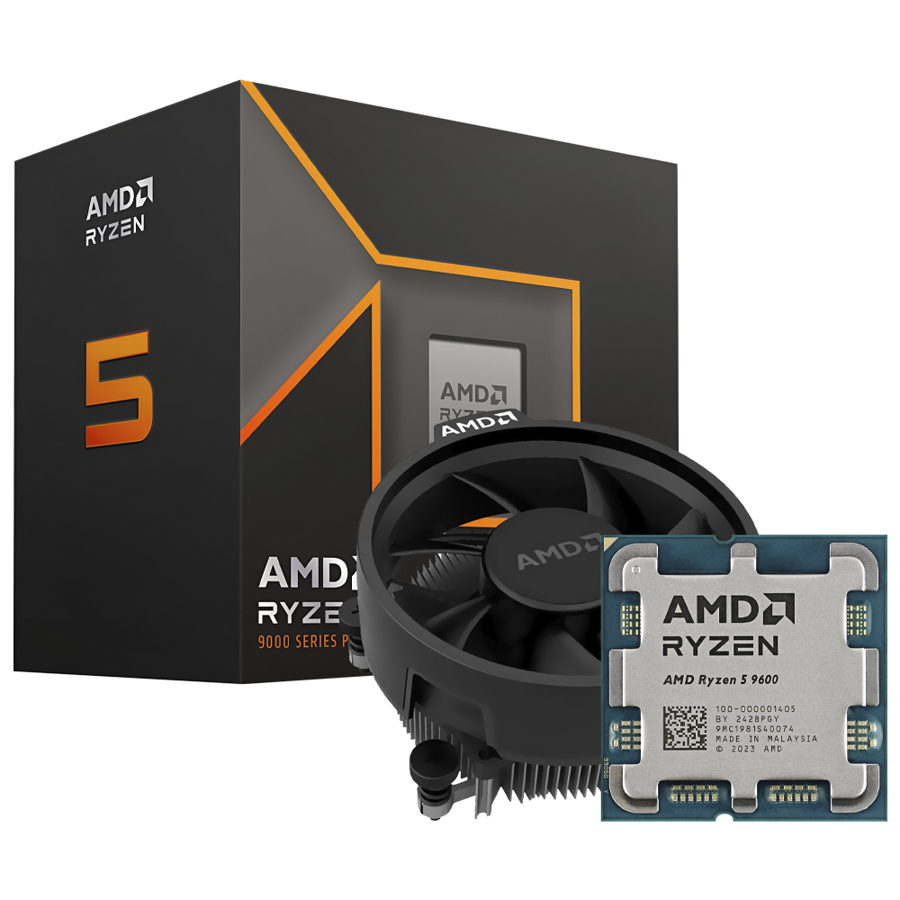 Processador AMD Ryzen 5 9600 Socket AM5  3.8GHz  38MB