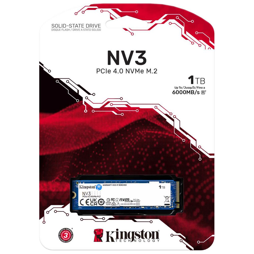 Comprar SSD Kingston M.2 1TB NV3 NVMe - SNV3S/1000G em São José dos Pinhais