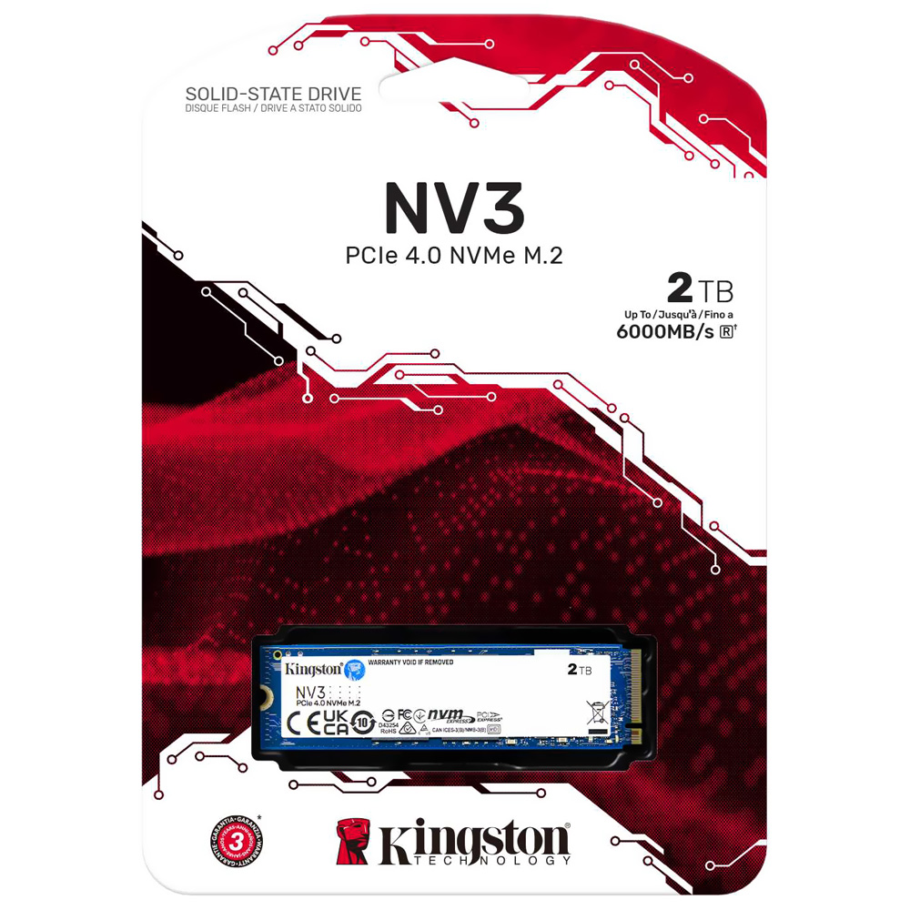 Comprar SSD Kingston M.2 2TB NV3 NVMe - SNV3S/2000G em São José dos Pinhais
