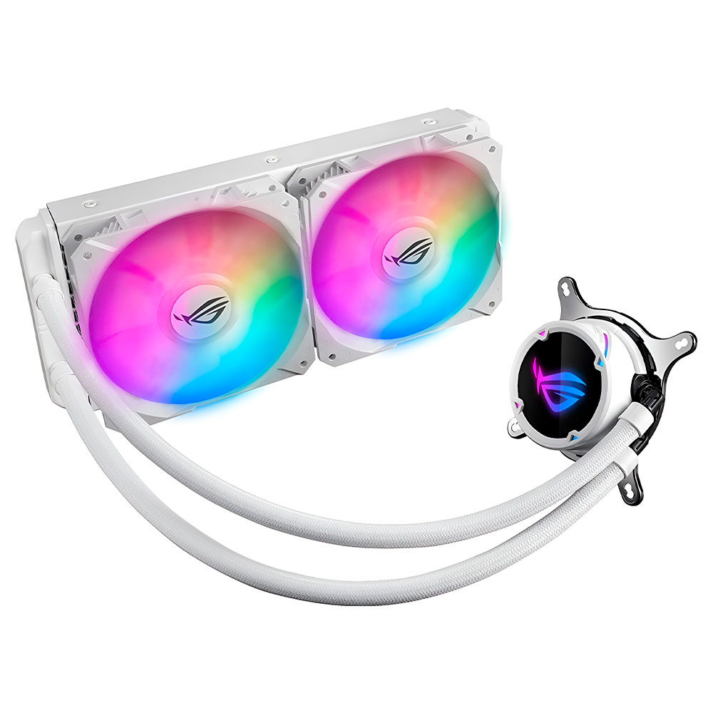 Comprar Water Cooler para Processador ASUS ROG Strix LC II 240 ARGB White Edition 240MM - Branco (90RC00E2-M0AAY4) em São José dos Pinhais