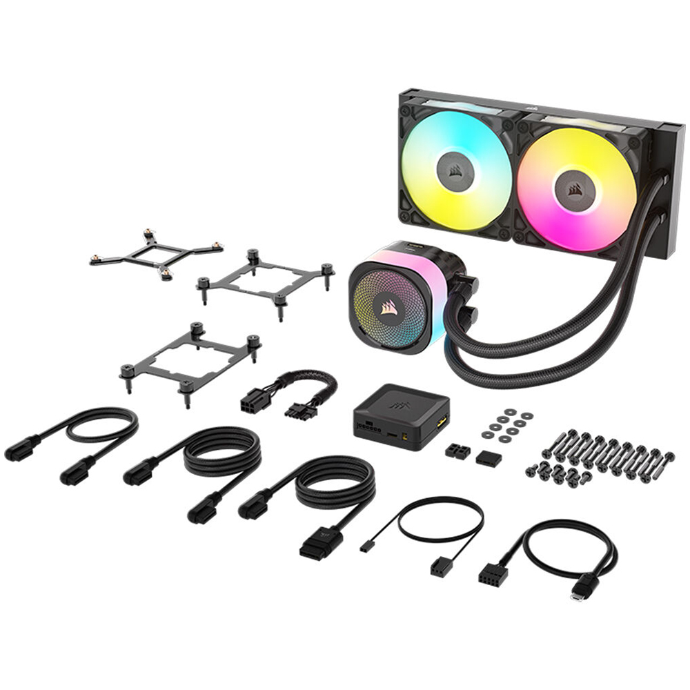 Comprar Water Cooler para Processador Corsair ICUE Link Titan 240 RX 240MM RGB Preto - CW-9061016-WW em São José dos Pinhais