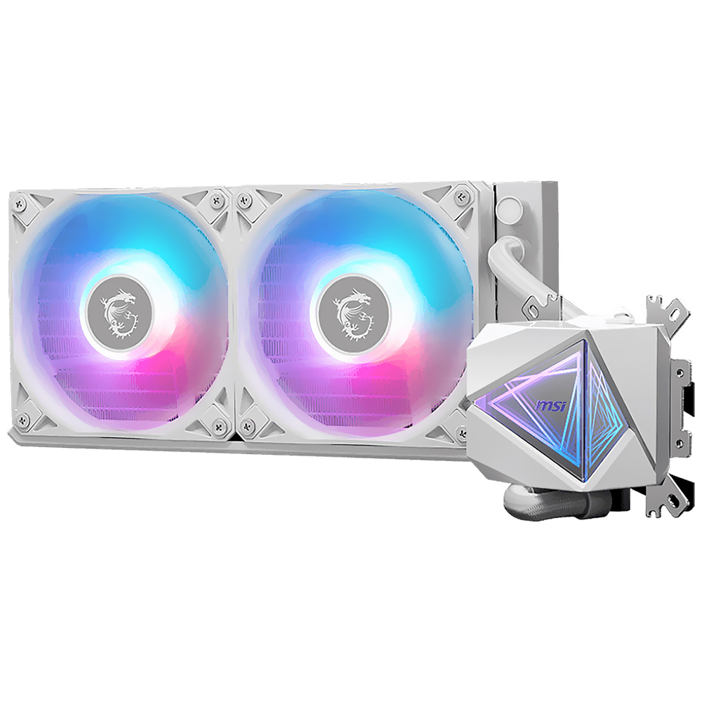 Comprar Water Cooler para Processador MSI Mag CoreLiquid I240 Intel 1150-1200-1700 AMD AM4-AM5 ARGB 240MM - Branco em São José dos Pinhais