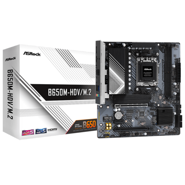 Placa Mãe AM5 Asrock B650M-HDV/M.2 DDR5 HDMI/DP