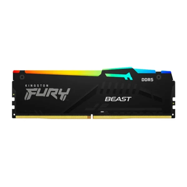 Memória RAM Kingston Fury Beast, 16GB, 6000MT/s, DDR5, CL36, DIMM,RGB, Preto, EXPO- KF560C36BBE2A-16 - Imagem 2