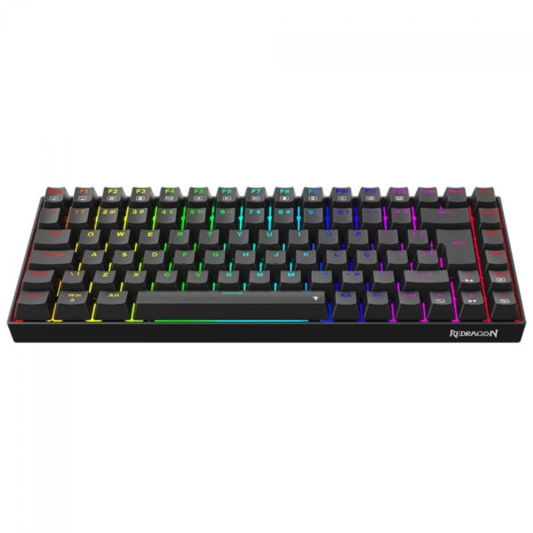 Teclado Gamer Mecânico Redragon Phantom, RGB, USB, Switch Brown, ABNT2, 75%, Preto, K629-RGB (PT-BROWN) - Imagem 4