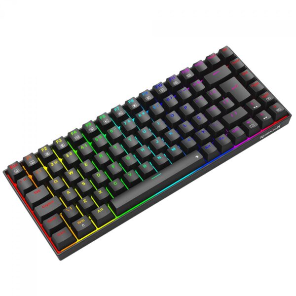 Teclado Gamer Mecânico Redragon Phantom, RGB, USB, Switch Brown, ABNT2, 75%, Preto, K629-RGB (PT-BROWN) - Imagem 5