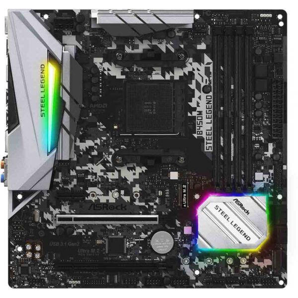 Placa Mãe Asrock B450M Steel Legend Socket AM4 / DDR4 - Imagem 3