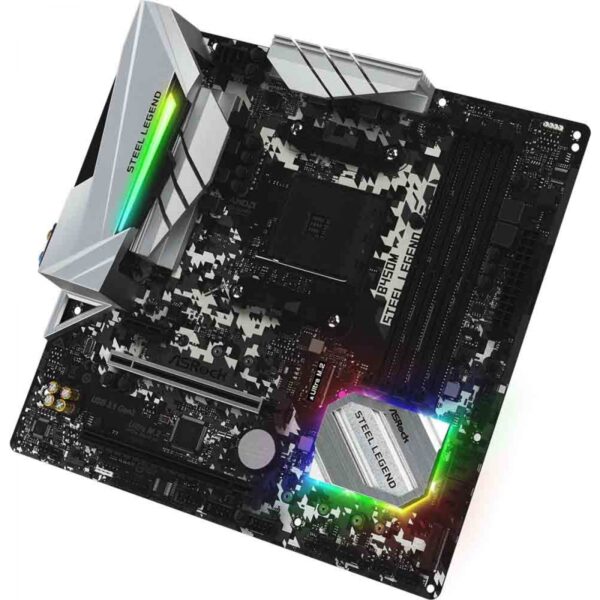 Placa Mãe Asrock B450M Steel Legend Socket AM4 / DDR4 - Imagem 4